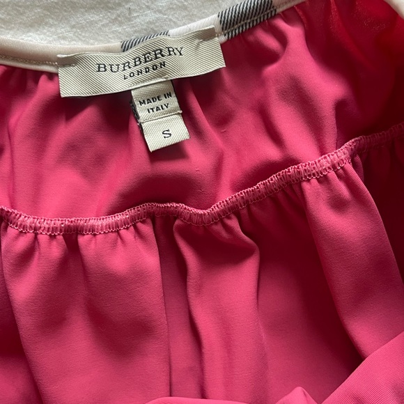 Vintage Burberry Iconic Check Pink Swim Skirt Coverup - Picture 3 of 5